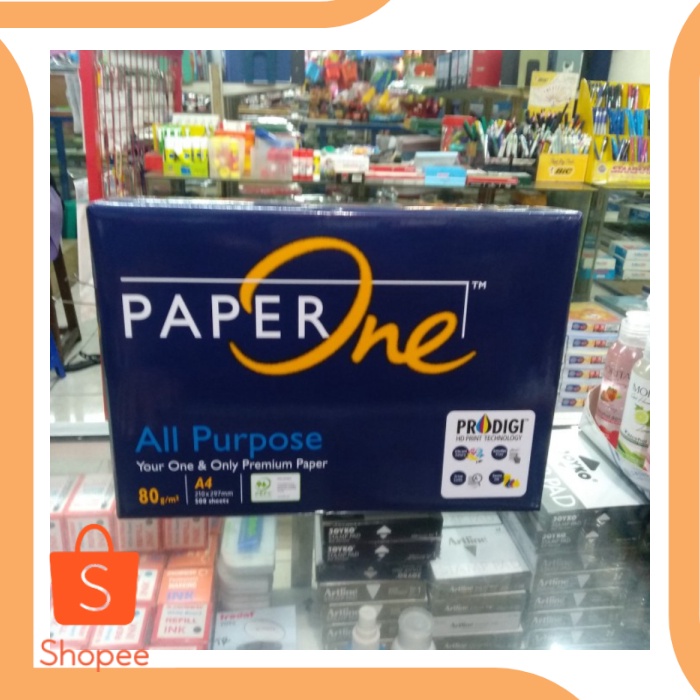 

Promo !!! Kertas A4 80 gram paper one office paper print accessories