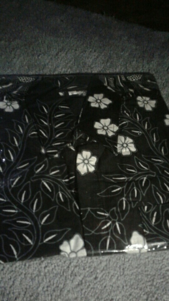 Batik Pria Lengan Pendek Batik Azmil Hrb026 Motif Keratonan Kode 002 Size M L Xl Xl Reguler