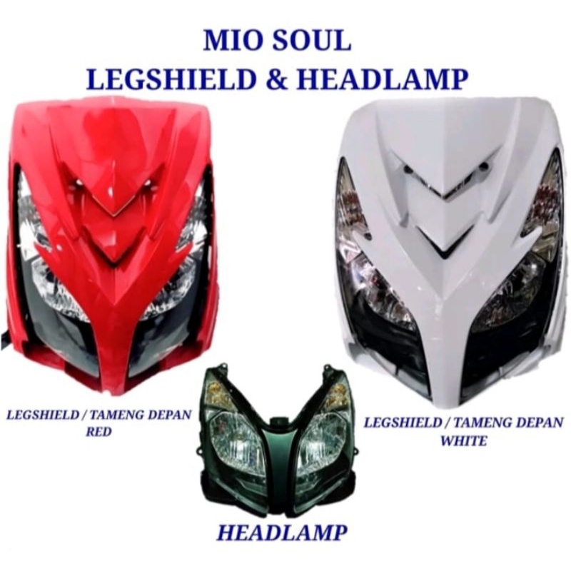 Satu Set Tameng Depan Mio Soul Soul MX Dengan Headlamp Lampu Kualitas Terbaik