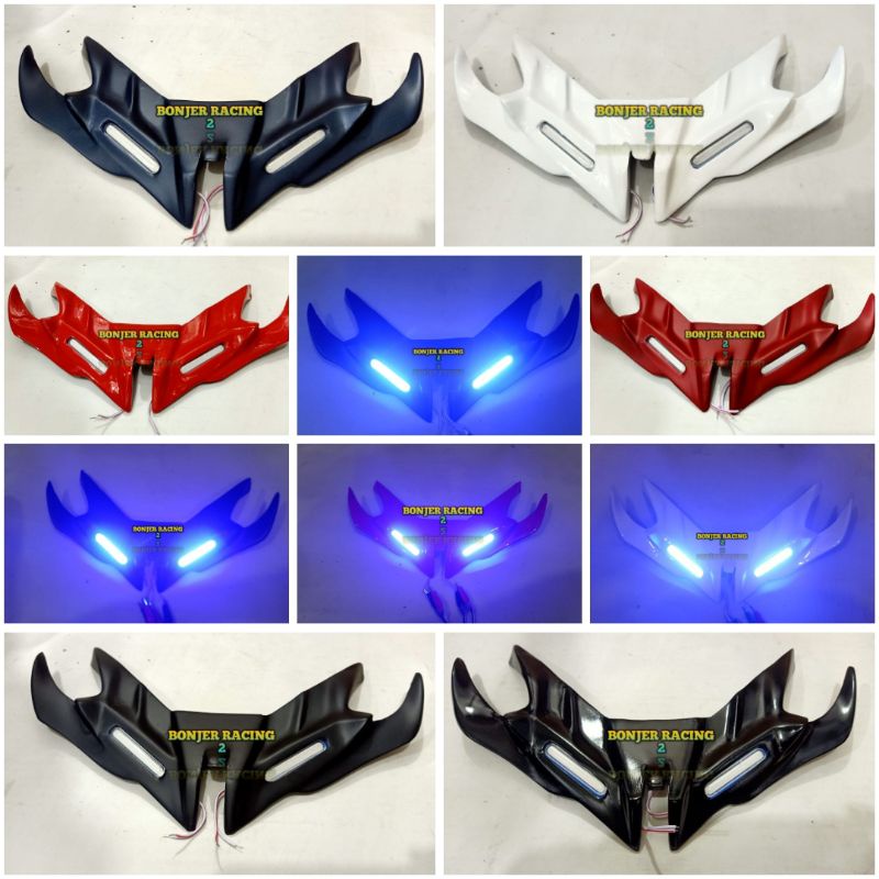 winglet model GALAXY  plus lampu LED Honda Vario 125 LED new Vario 150 LED new