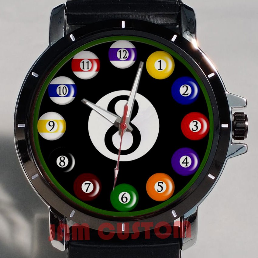 Jam Tangan Custom Bola Biliard