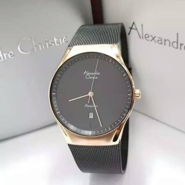 ALEXANDRE CHRISTIE AC 8571 MD ROSEGOLD BLACK AC8571 PRIA ORIGINAL