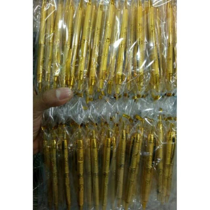 

Souvenir pulpen emas