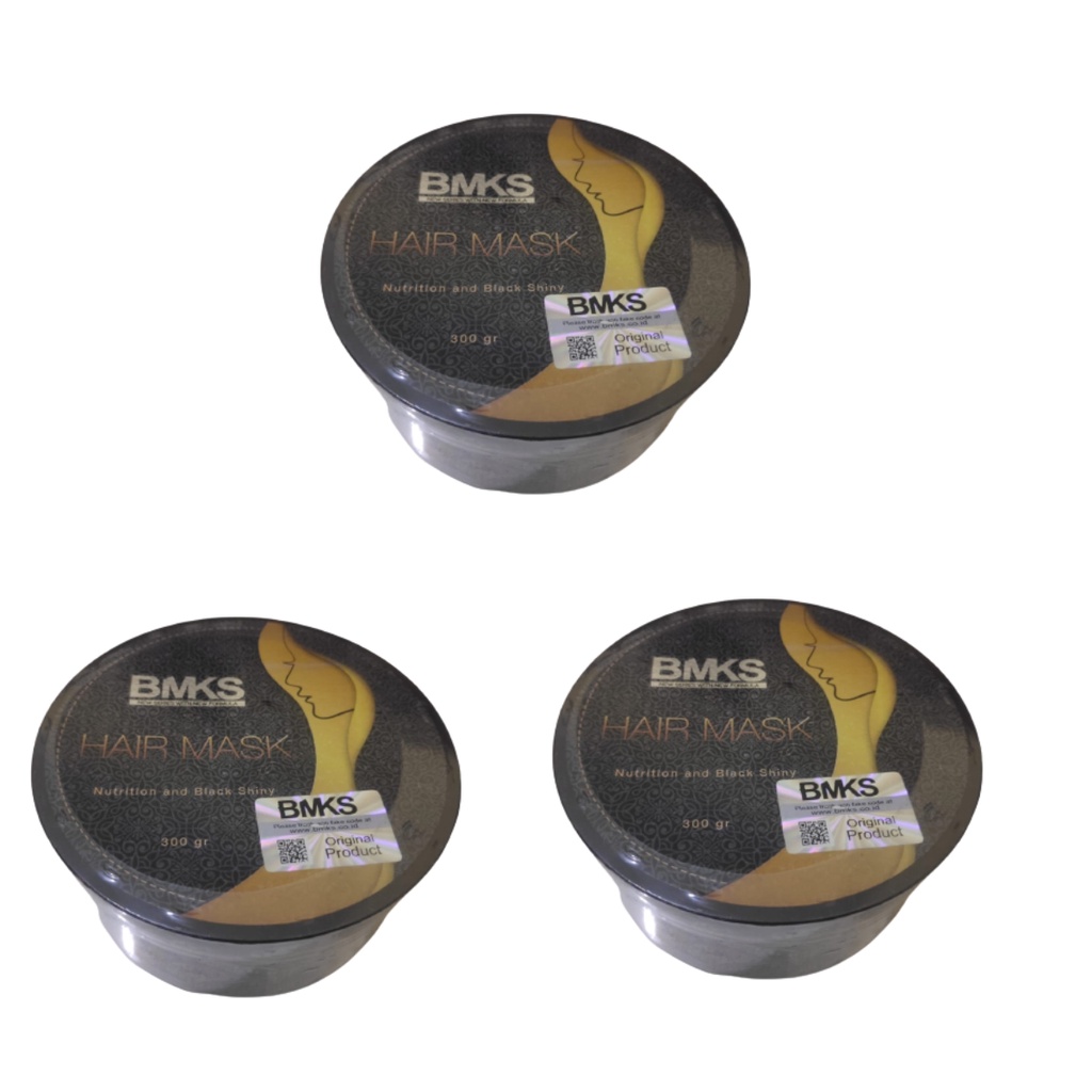 BMKS Hair Mask Nutrition and Black Shiny 300gr - Amaze_Kosmetik