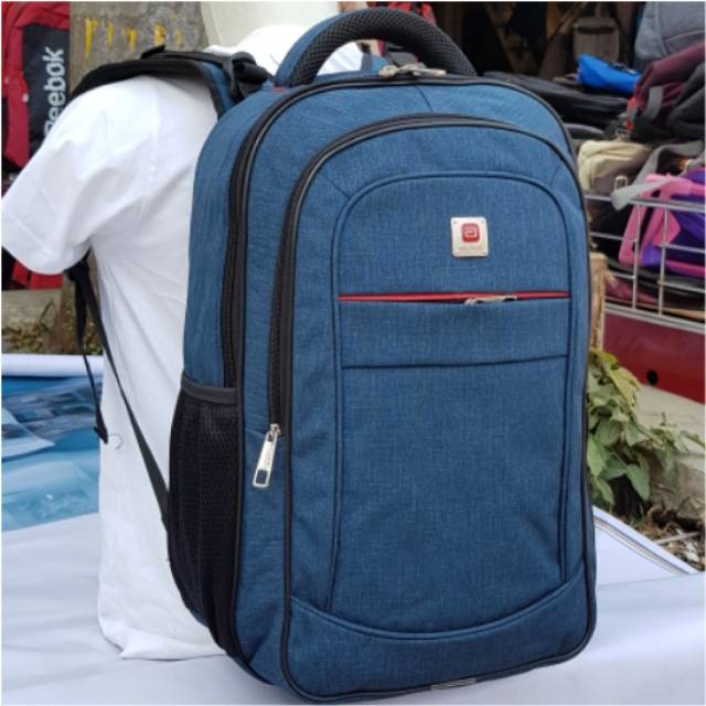 Tas ransel laptop air bone coklat abu navy Kapasitas besar Bisa Kuliah Sekolah Kerja Tas Kantor