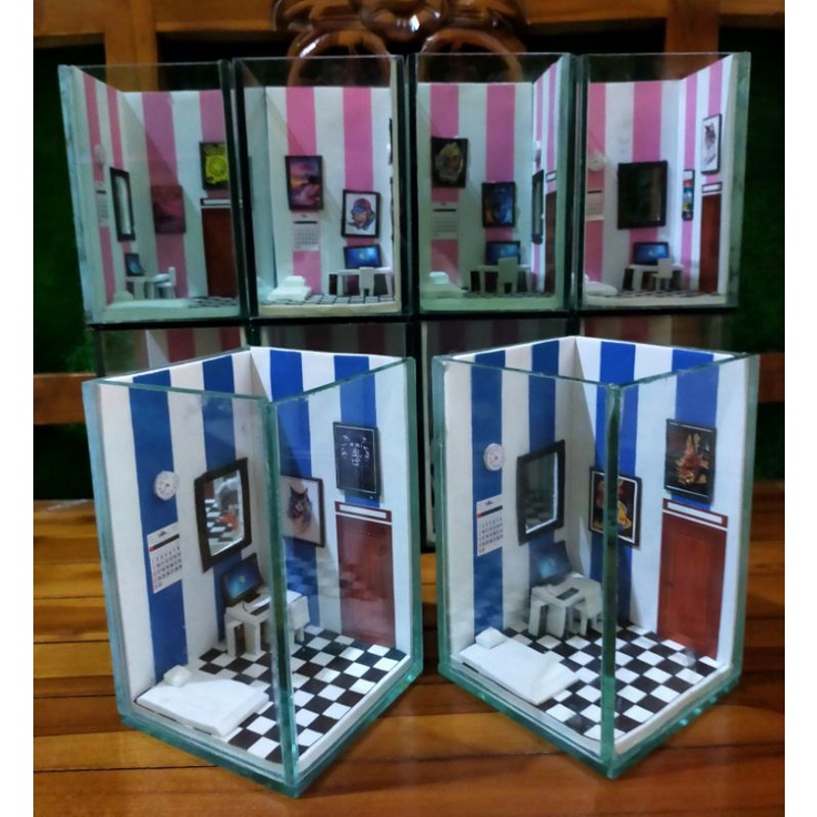 Akuarium ikan cupang unik .Soliter ikan cupang unik model kamar kost