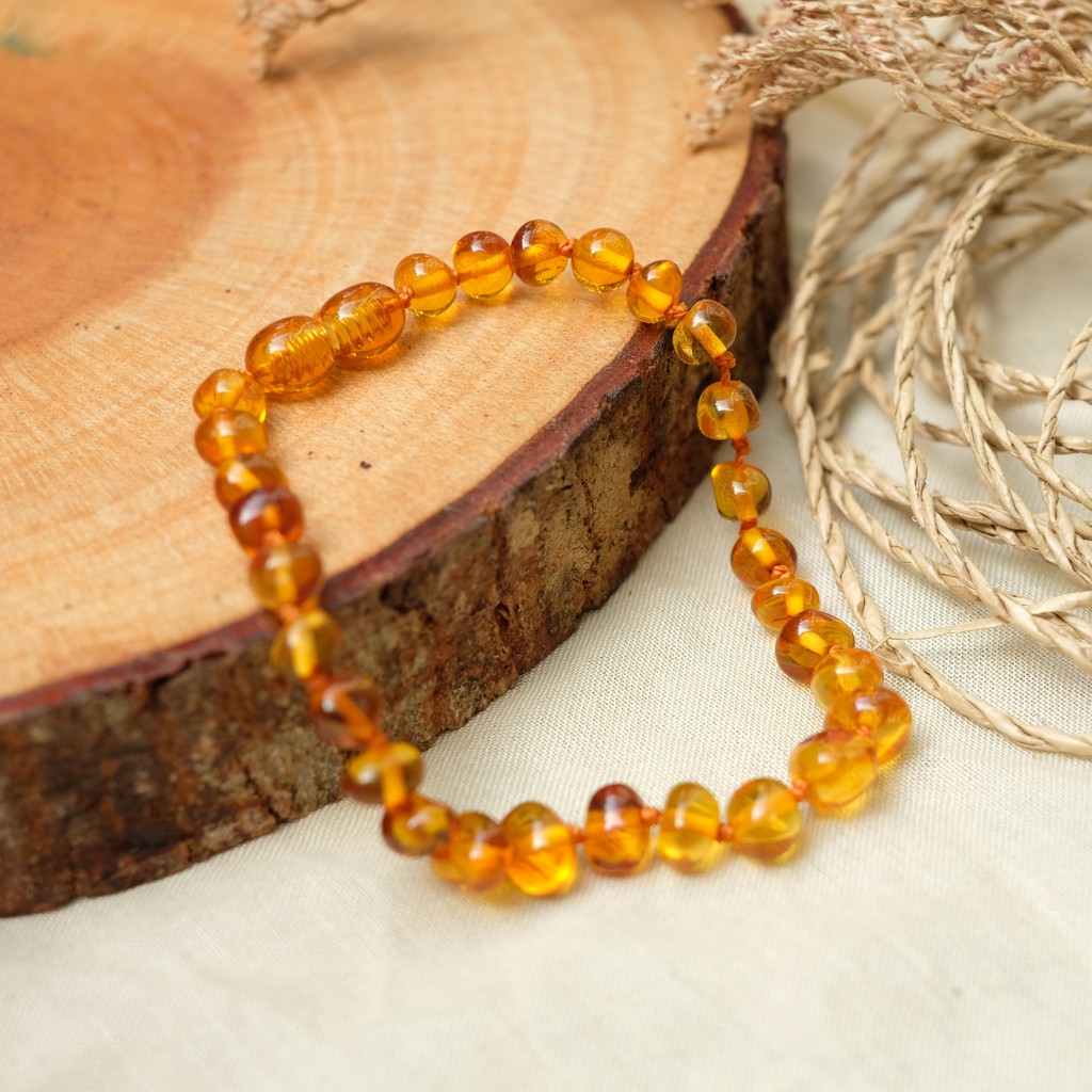 Gelang Amber Baltic Honey Glossy [Dewasa]