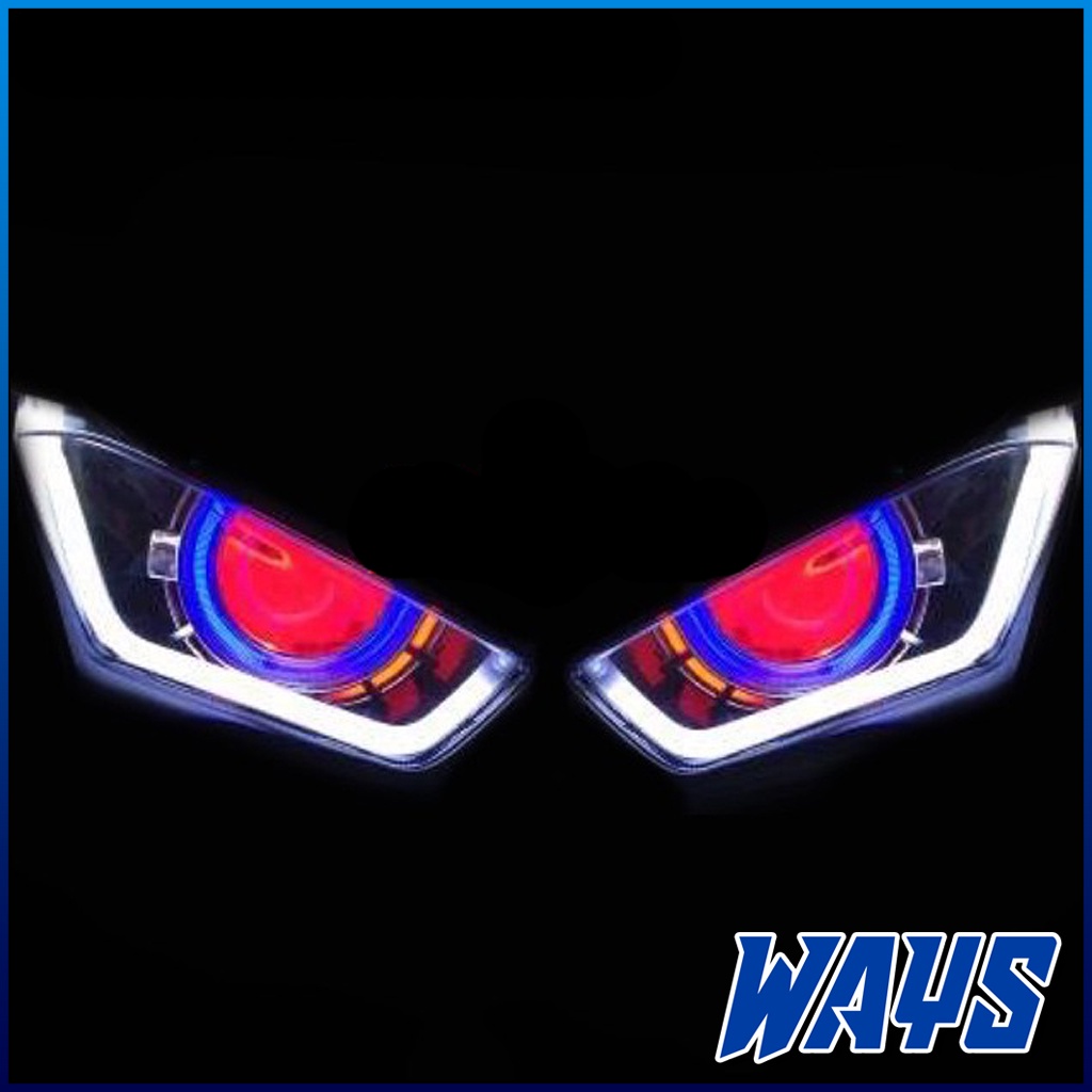 L164 | Lampu DRL Alis 60cm LED Mobil Motor Universal- Untuk Semua Jenis Motor