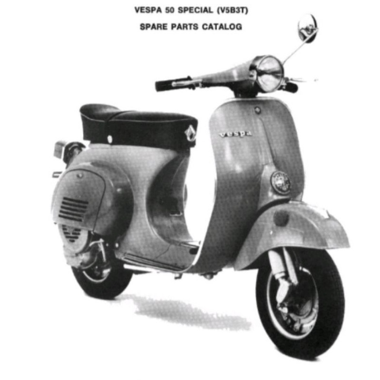 Buku Part Catalog Catalogue Katalog Katalogue Copian Vespa 50 Special USA