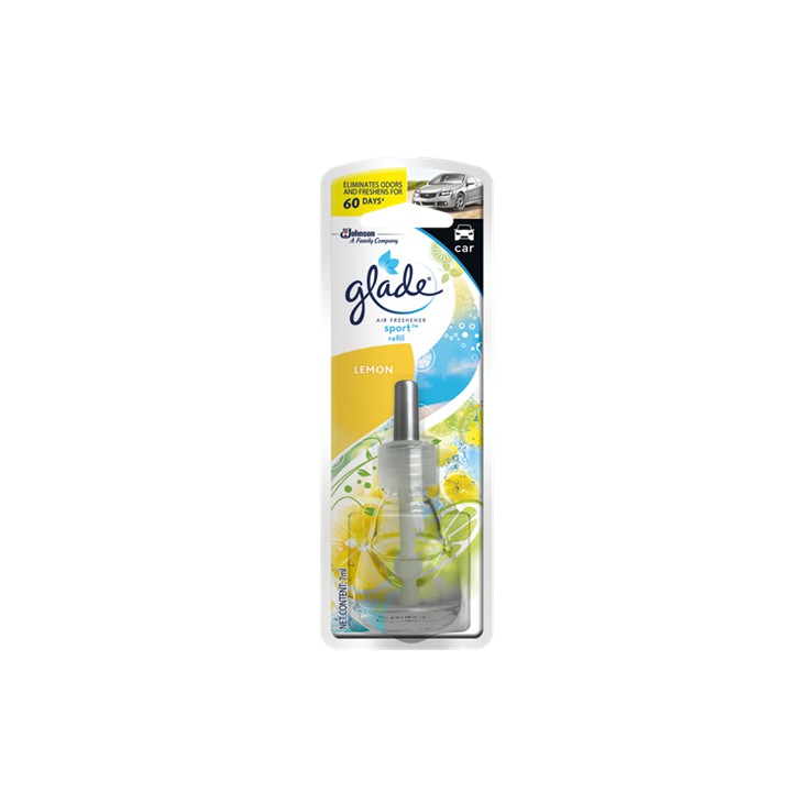 Glade Sport Car Perfume Fresh Lemon Refill 7 ml | Shopee Indonesia