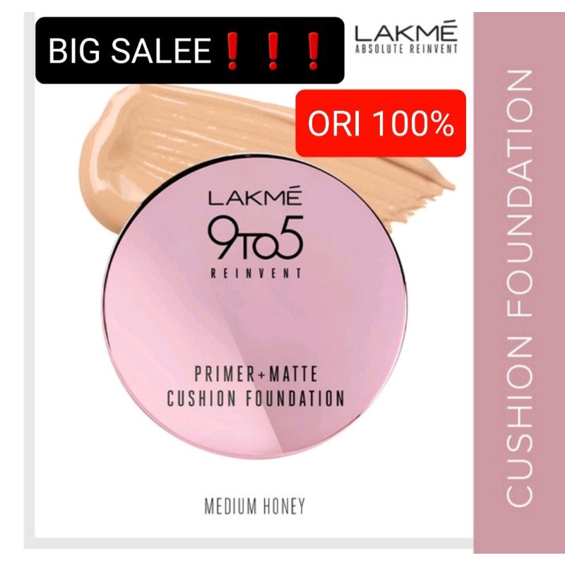 Lakme Make Up Cushion Foundation Primer Matte 03 Medium Honey 9to5 Velvet Matte