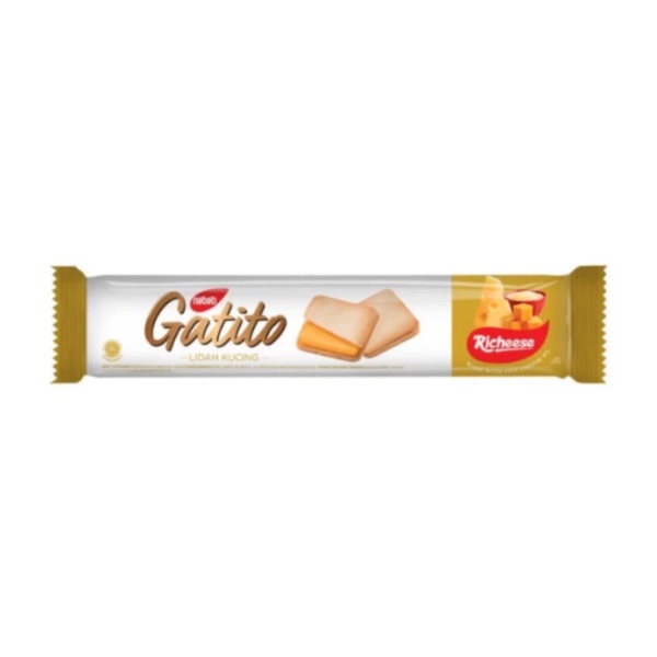 Gatito Richeese Biskuit Selai Keju 3 x 128 gr