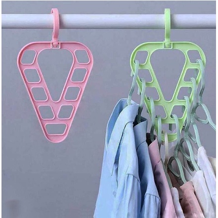 Magic Hanger 9IN1 Love / Hanger Lemari Gantungan Pakaian Baju 9 Lubang Bentuk Love / Gantungan Baju Ajaib 9 Lubang 9 in 1 SERBAGUNA