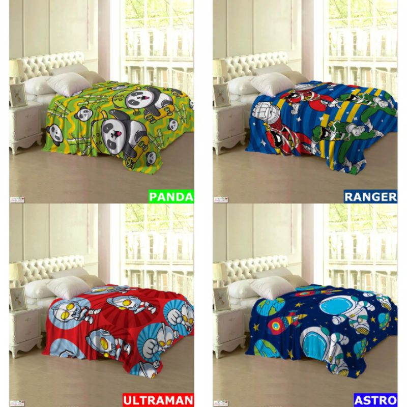 SELIMUT LADY ROSE 160X200 LOL DORAEMON PANDA RANGER ASTRO POOH ULTRAMAN MONKEY STITCH STAR NEMO BARE