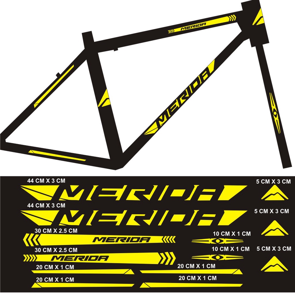 stiker sepeda merida