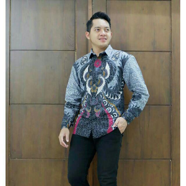 Batik Naufakencana-batik Pria Modern-batik Solo-batik Kerja-batik Kantor-tersedia Size Jumbo