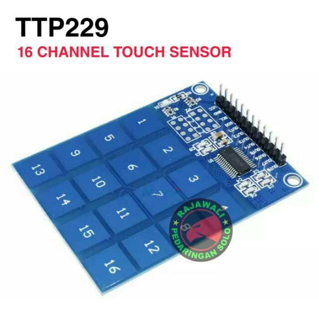 SENSOR SENTUH 16 CHANNEL TOUCH SENSOR TP229 CAPACITIVE SENSOR