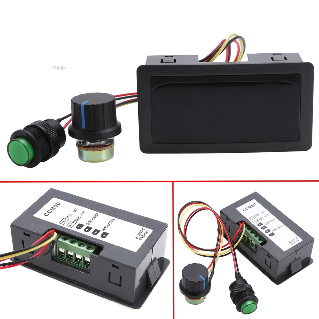 Dc 6 30v 12v 24v Max 8a Motor Pwm Speed Controller With Digital Display Switch E Speed Controls Drives Starters