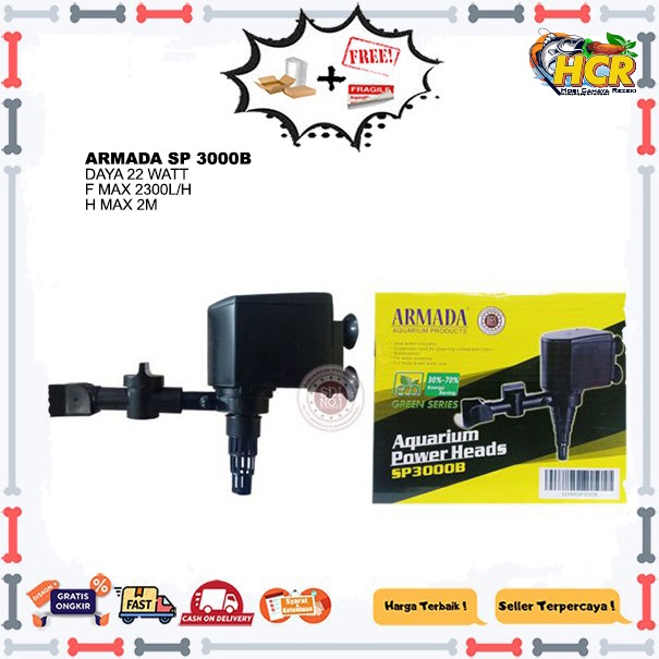 Promo murah POMPA AQUARIUM KOLAM ARMADA SP 3000B