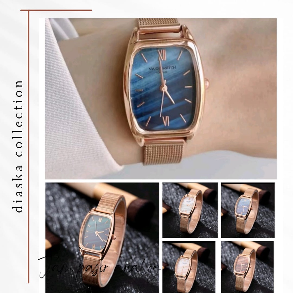 Jam Tangan Wanita Strap Rantai Pasir Analog Quartz (002SL)