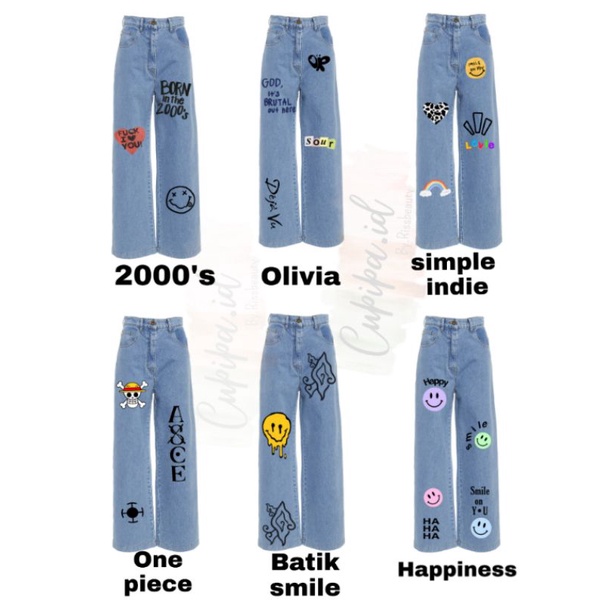 customised jeans