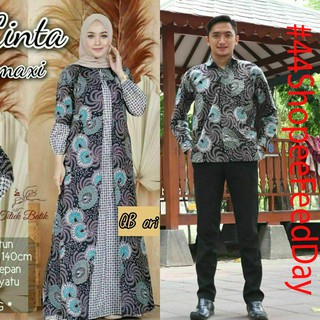 Couple Gamis Batik Cantik Sogan 2477 Zara Genes 2 Couple Gamis Batik Cantik Sogan 2477 Zara Genes 2