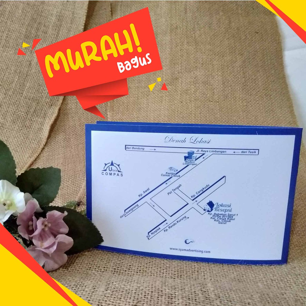 Undangan Pernikahan Murah Meriah L Bc 1w 1