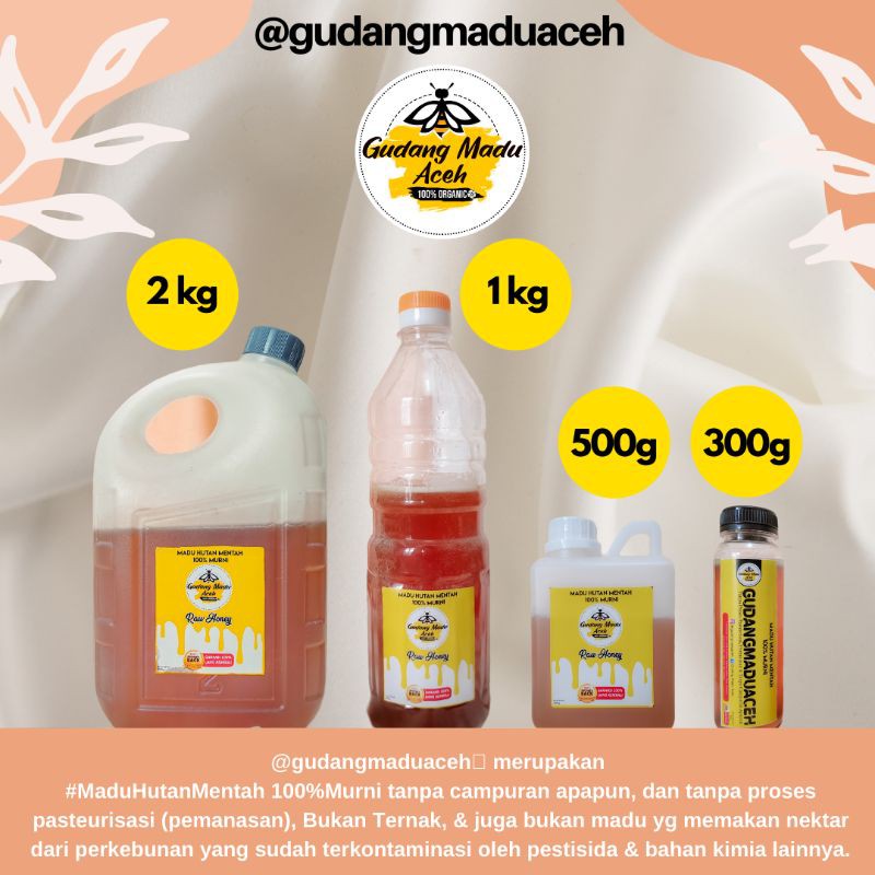 

1kg Madu Hutan Mentah Murni 100% - Madu Hutan - Madu Asli - Wild Raw Honey - GUDANG MADU ACEH