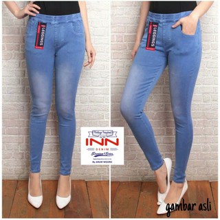 INN DENIM Jegging Jeans  Panjang Extra Jumbo Celana  Wanita  