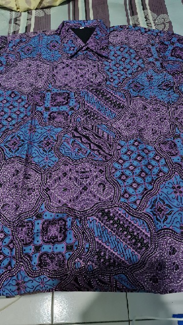 Kemeja Batik Dewa Wangsa Ungu Original Martowiro Katun Halus Primisima Full Furing