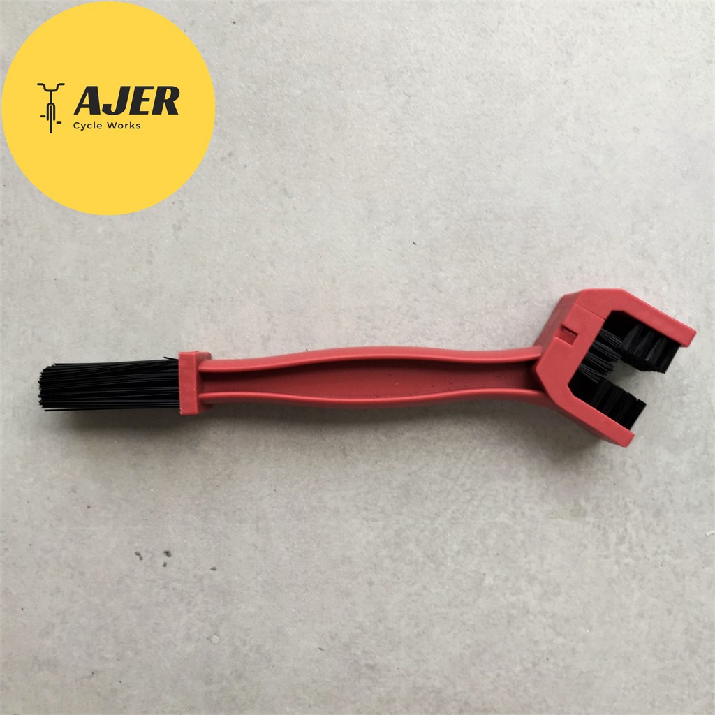 Sikat Rantai Sepeda dan Motor U shape alat pembersih sprocket gear gir bicycle chain cleaner tool