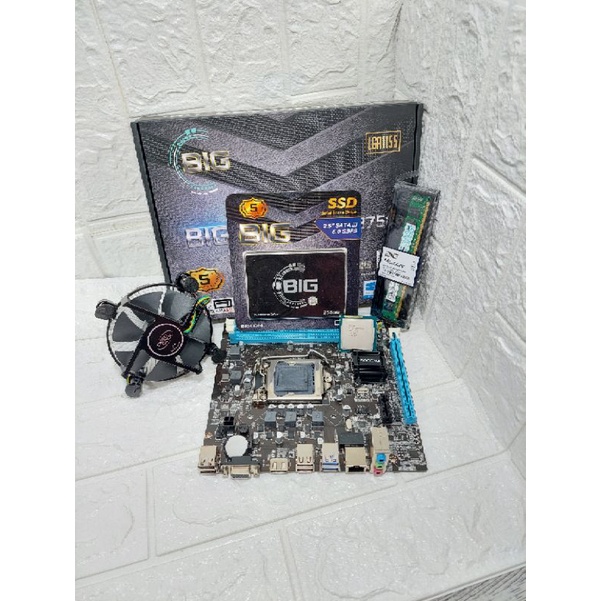 Paket Core i5 Gen 3 Ram 4Gb Ssd 256Gb ( Mobo H61 BIGCOM + Proc core i5 3470 + Ram 4Gb + Ssd 256Gb )