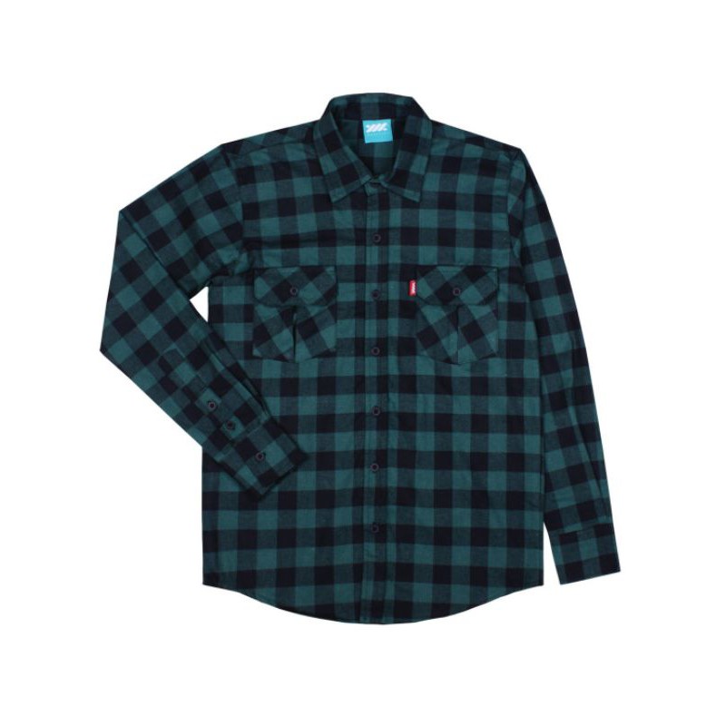 Kemeja Flanel Wadezig HELMER GREEN Original