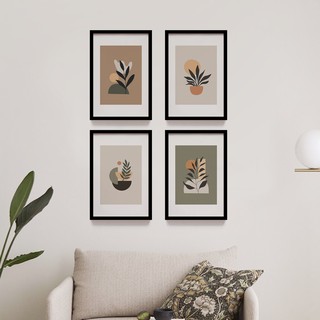 Bingkai Lukisan Tanaman Print Poster Kamar Wall Decoration Minimalis