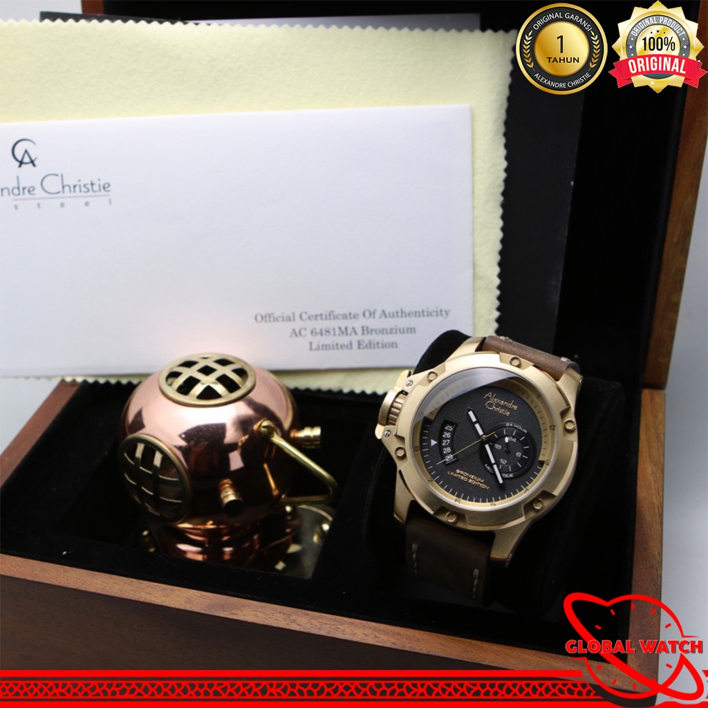 ALEXANDRE CHRISTIE PRIA ORIGINAL JAM TANGAN ALEXANDRE CHRISTIE PRIA JAM ALEXANDER CRISTIE BRONZIUM L