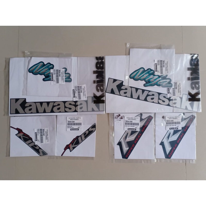 STRIPING STIKER KAWASAKI NINJA RR 150  OLD NAVY BIRU DONGKER ORIGINAL NEW WARNA FAVORIT