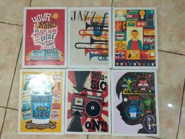 Wall Decor - Movie Poster Series Hiasan Pajangan Dinding Shabby Chic 1 Buah