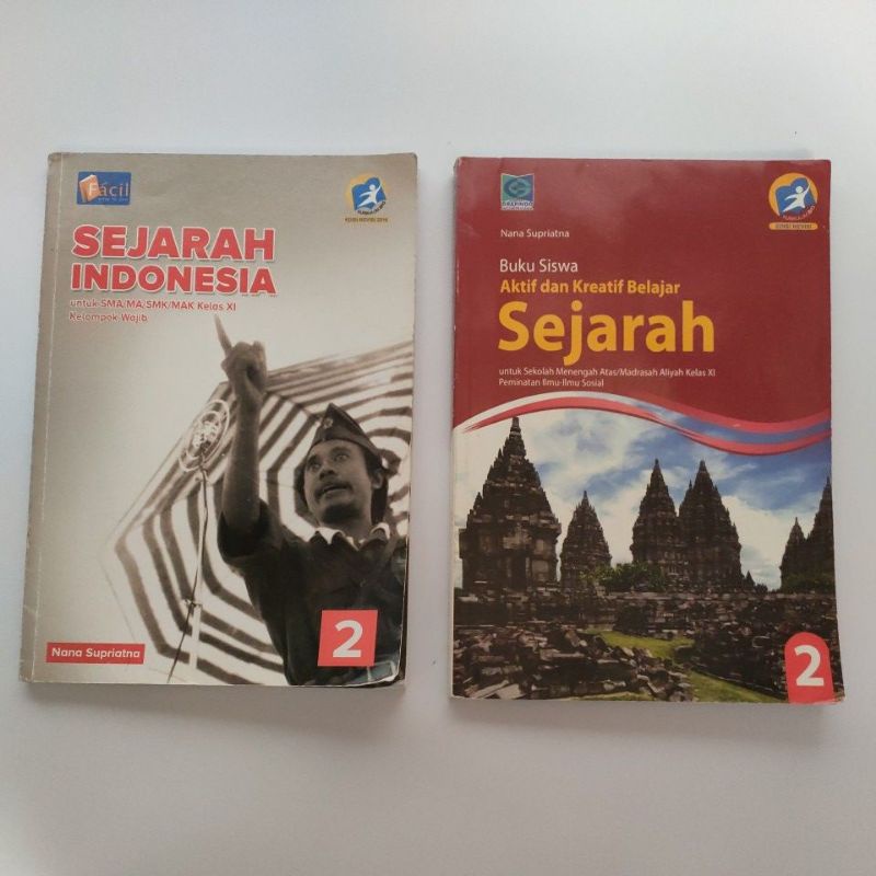 

preloved sejarah sma 2 XI grafindo facil murah