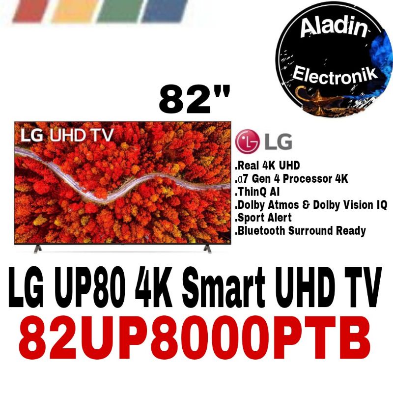 LG LED 82UP8000 - SMART TV 82 INCH UHD 4K HDR MAGIC REMOTE 82UP8000PTB