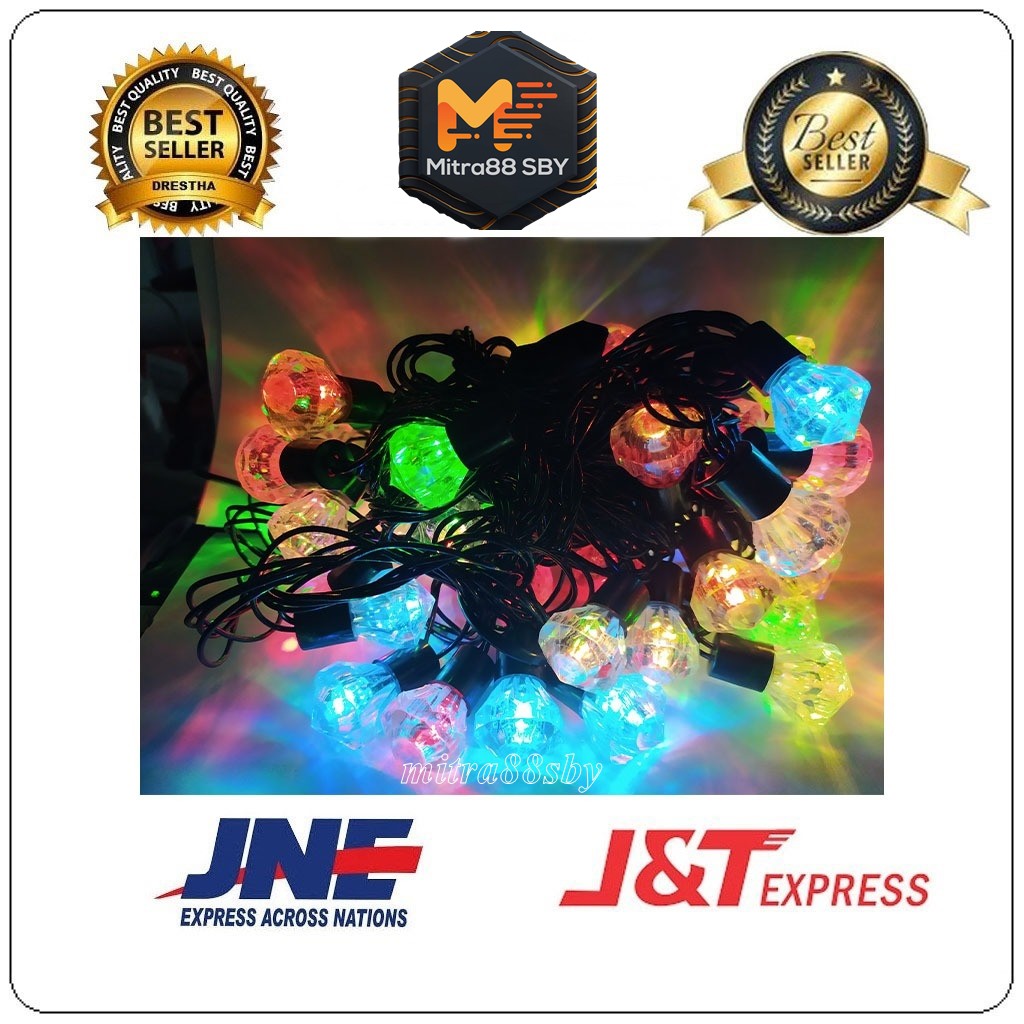 Mitra88sby lampu hias natal led model berlian jagung pinus cabai 40led