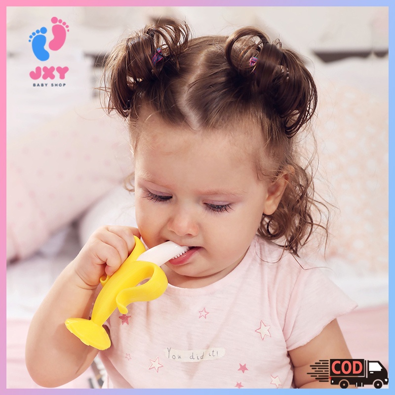 Teether bayi/Baby banana teether/Mainan Gigitan Bayi Motif Pisang/Gigitan bayi silikon L72