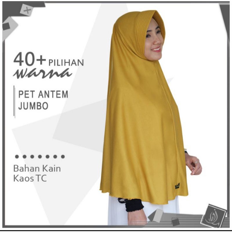 jilbab slem pet antem ukuran jumbo