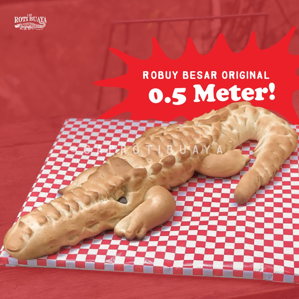 Roti Buaya Besar Original Ukuran 0,5 Meter