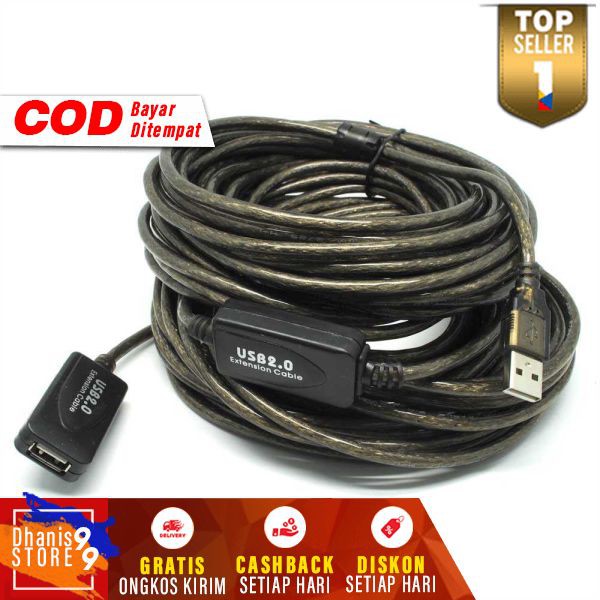 Kabel Ekstensi USB Male ke Female Murah Cable Extension USB 2.0 Konektor Laptop Komputer