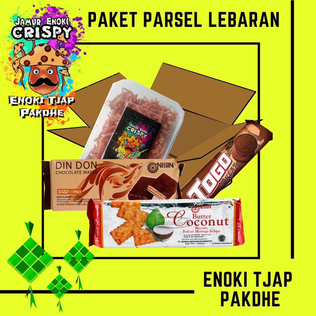 

Paket Parsel Lebaran Best Seller Jamur Enoki dan Biskuit