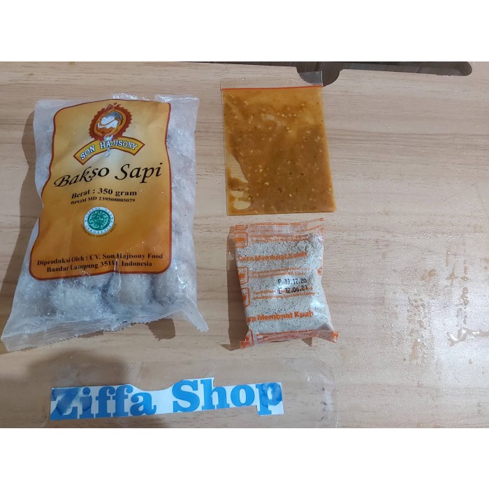 

INSTANT-CAMILAN- BAKSO SONY KECIL 30 BUTIR + BUMBU BASO SON HAJI LAMPUNG DAGING SAPI -CAMILAN-