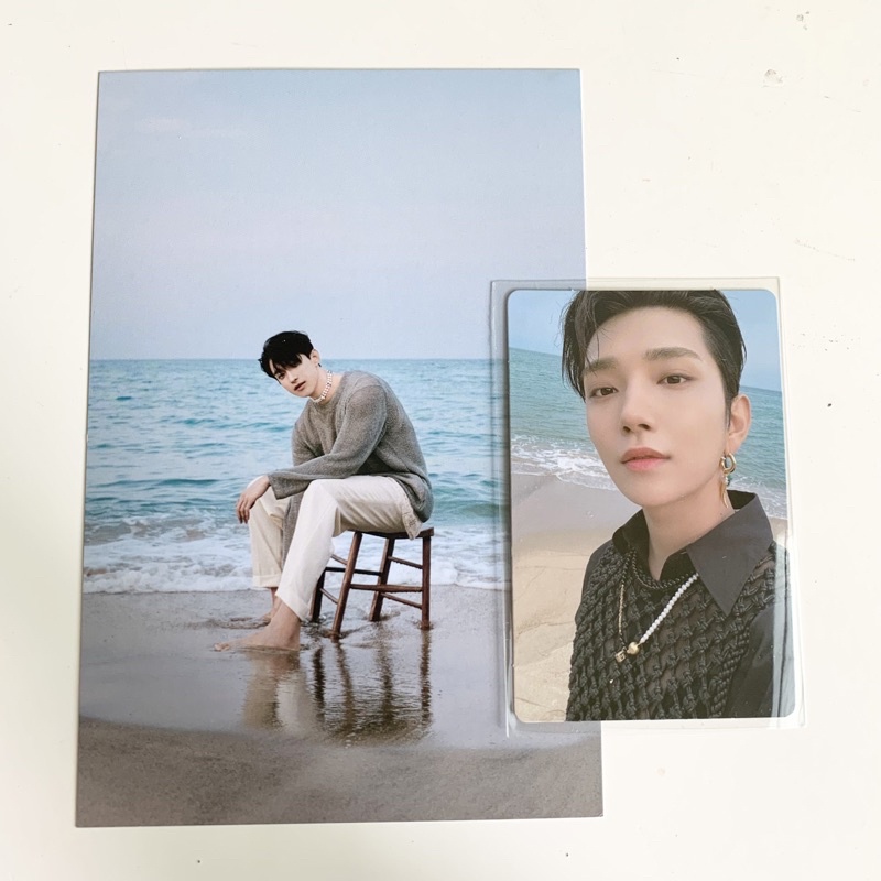 pc photocard seventeen attacca joshua op 2 postcard dk dokyeom