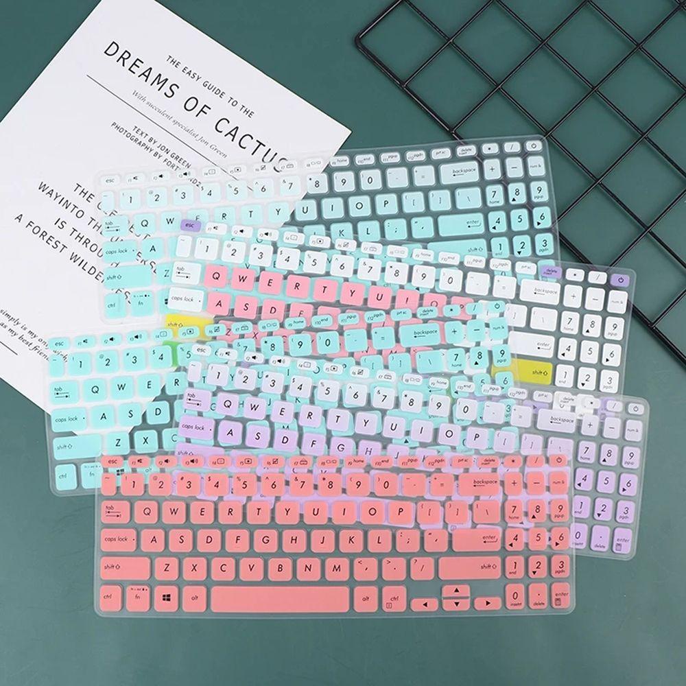 Agustinina Cover Keyboard Melambung Bernapas Silikon Pelindung Aksesoris Laptop 15.6 inch Untuk Asus S15 S5300U Pelindung Cover