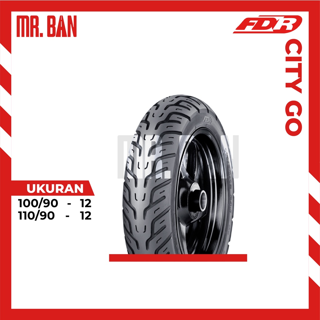 BAN MOTOR SCOOPY DEPAN BELAKANG RING 12 FDR CITY GO TUBLES 100/90 110/90 TUBELESS TL | BAN TUBLES | BAN FEDERAL | BAN SCOOTER | SCOOPY | FREEGO