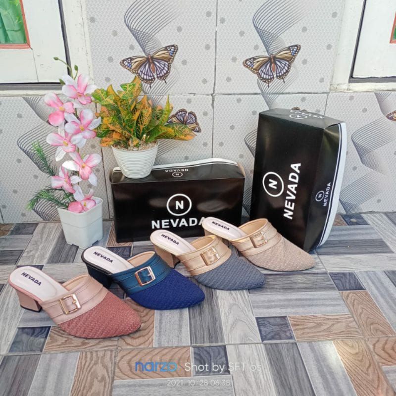 SANDAL SEPATU SELOP WANITA TERBARU / SANDAL SELOP RAJUT IMPORT / PROMO SHOPEE